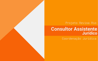 Revisa Rio – Consultor Assistente - Jurídico